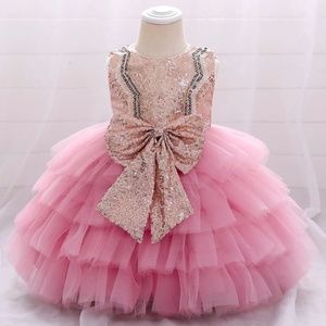 Luxury Birthday wedding princess flower girl boutique dress 5022